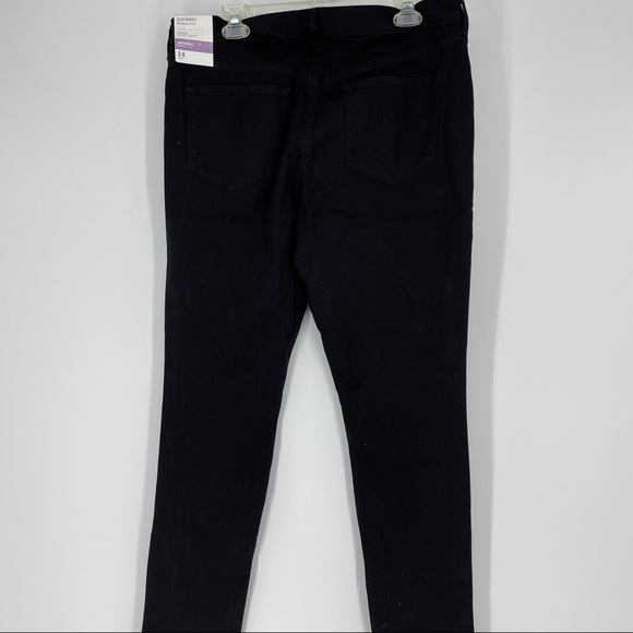 Old Navy Mid Rise Black Jeans Skinny - Picture 4 of 4